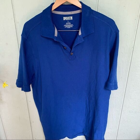 Duluth Trading Co. Short Sleeve Polo Shirt Large - Picture 1 of 4